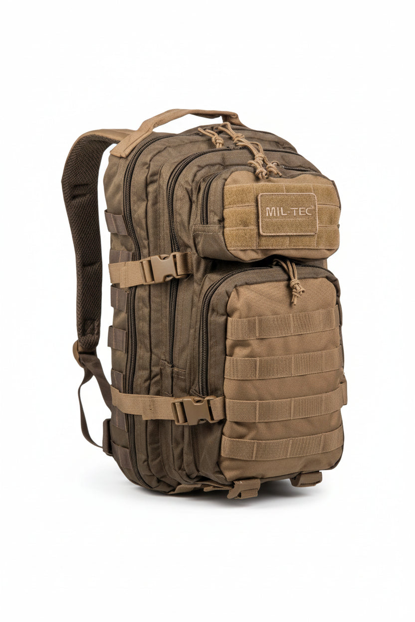 Mochila Táctica Militar Grande Miltec Coyote Verde 36 litros