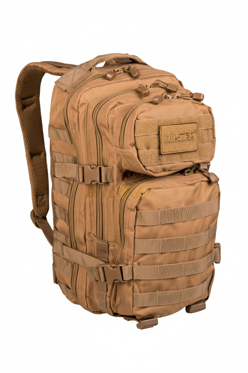 Mochila Táctica Militar Pequeña Miltec Coyote 20 litros