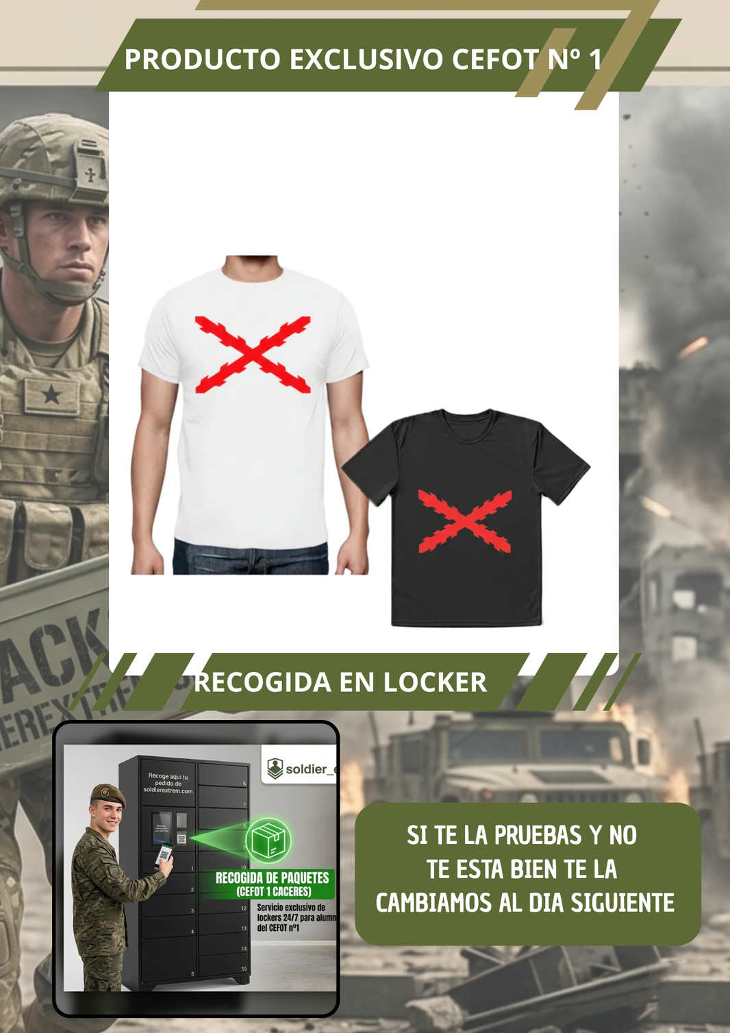 Camiseta cruz de borgoña OFERTA CEFOT 1