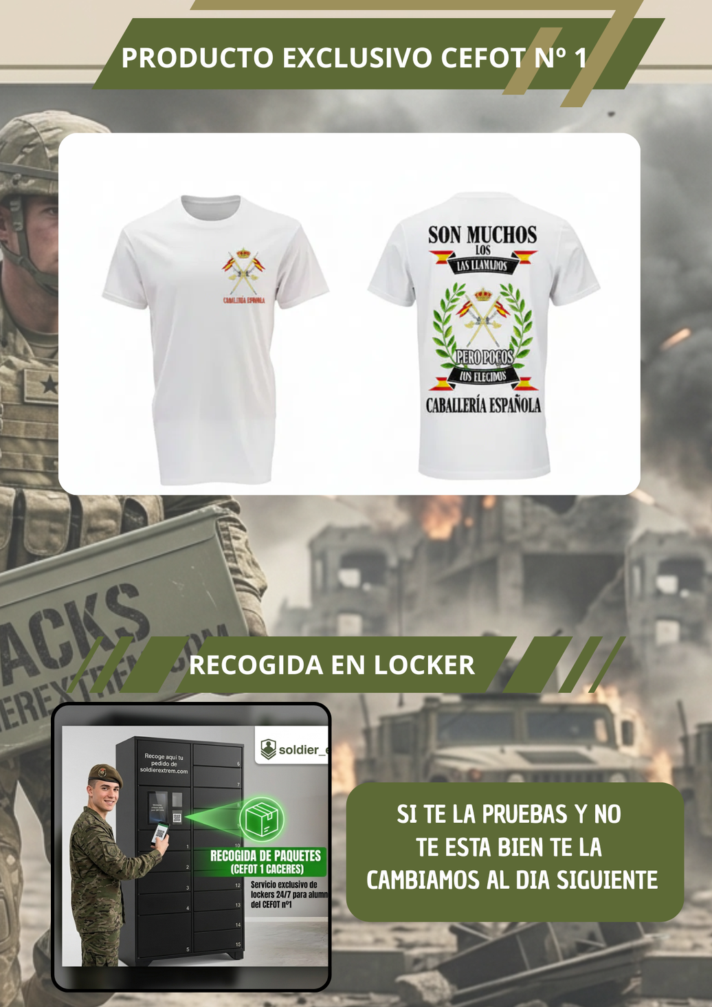 Camiseta Tecnica Caballeria OFERTA CEFOT 1