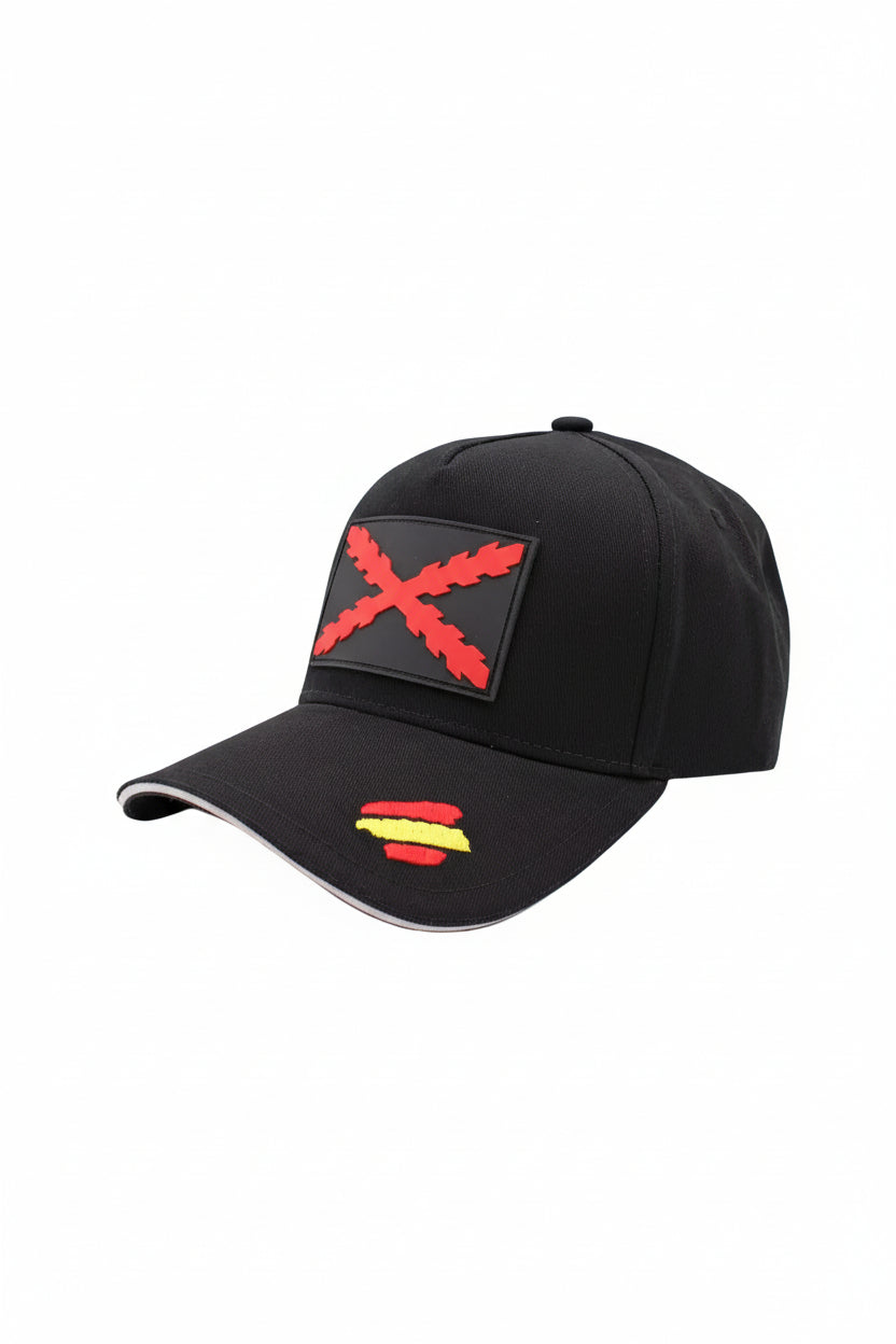 Gorra Negra Cruz de borgoña