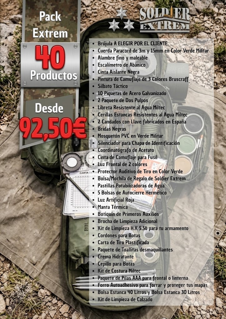 Pack acceso al Ejército - Acceso CEFOT - Extrem (40 Productos)