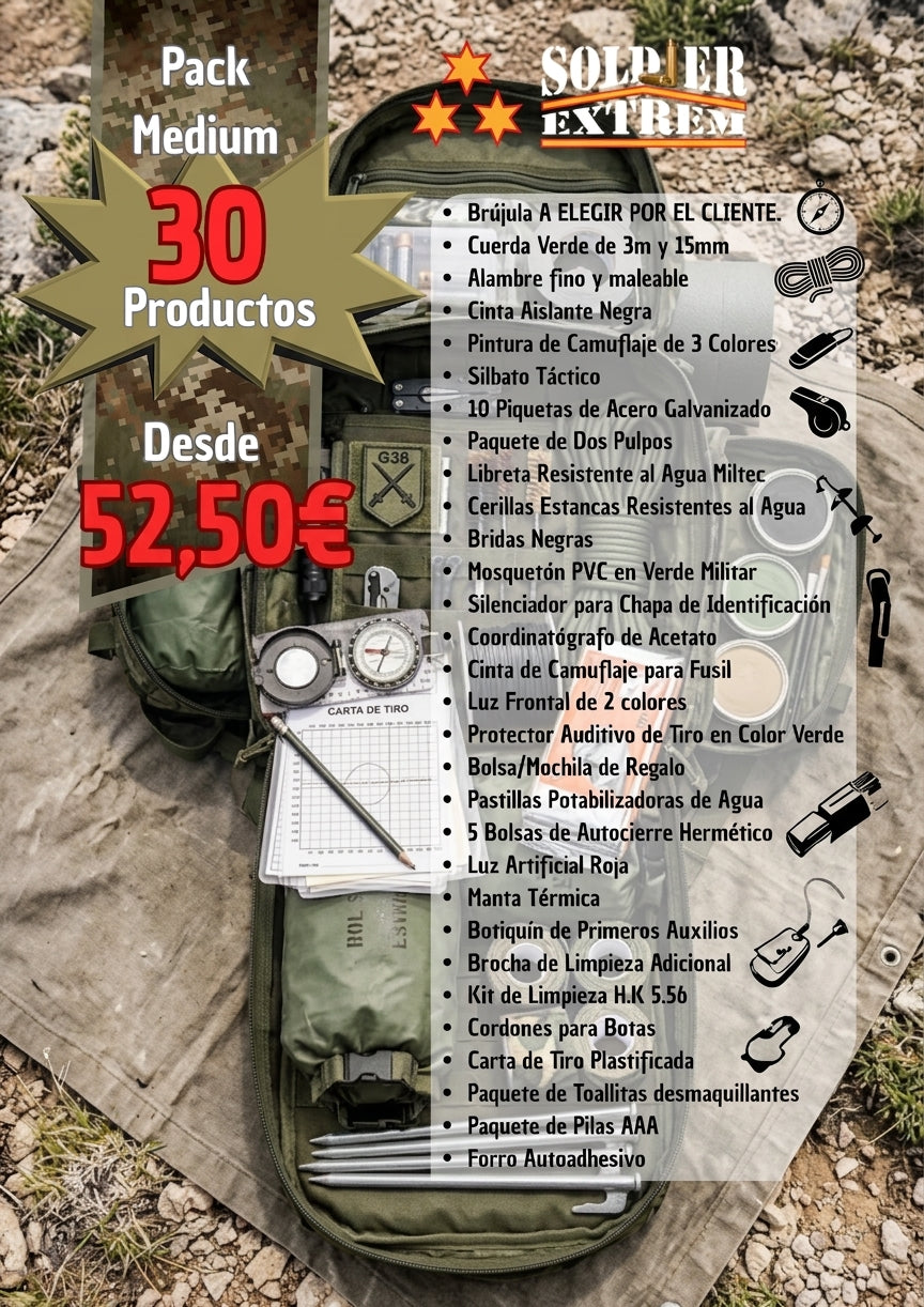 Pack acceso al Ejército - Acceso CEFOT - Medium (30 Productos)