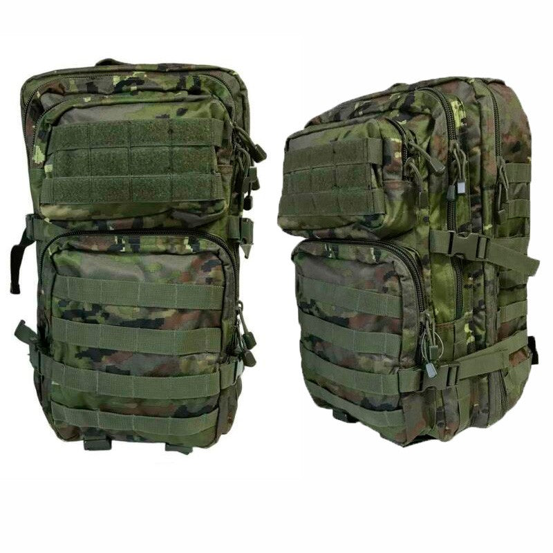 Mochila Táctica Militar Pequeña Camuflaje Verde Pixelado Militar 20 litros