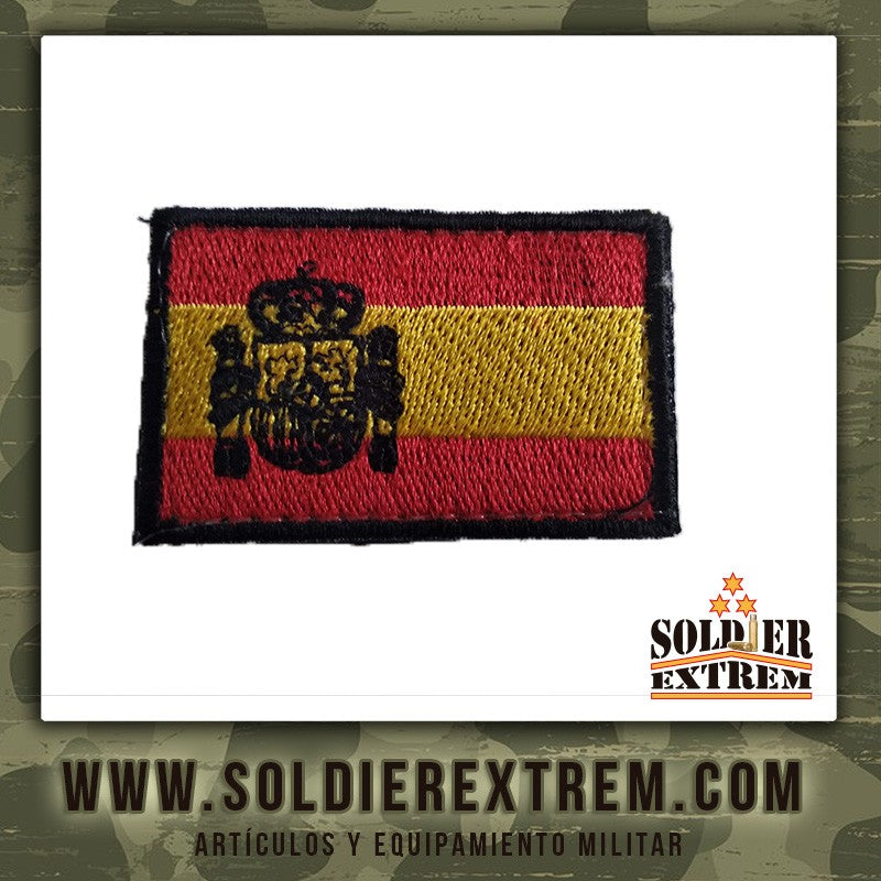 Parche Bordado España Escudo Negro